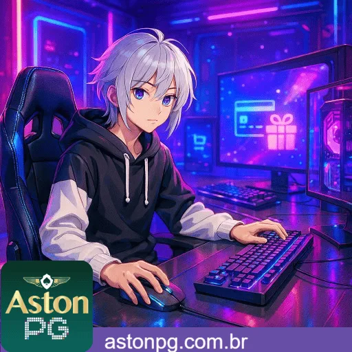 Imagem promovendo bônus AstonPG com recompensas imperdíveis.