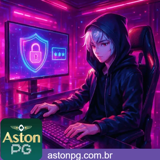 Imagem destacando login seguro na AstonPG para novos usuários